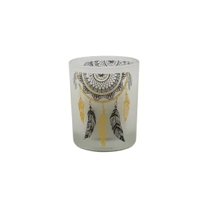 Bougie décorative Piège à rêves dans un pot en verre D 5.5 x H 7.0 cm durée 8 h