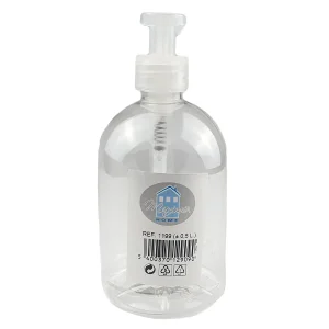 Distributeur de savon liquide en plastique transparent 0.5 L Maxime Home