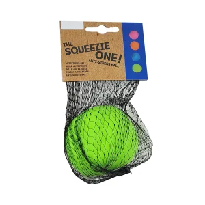 Balle anti-stress unie D 6 cm à compresser avec une main