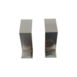 Lot 2 crochets de porte réversibles inox