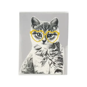 Album photo 36 pages à couverture souple Chat à lunettes H 16.5 x l 13.0 cm pour 36 photos de L 15 x l 10 cm Ostaria