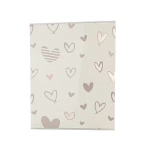 Album photo 36 pages à couverture souple Petits cœurs H 16.5 x l 13.0 cm pour 36 photos de L 15 x l 10 cm Ostaria