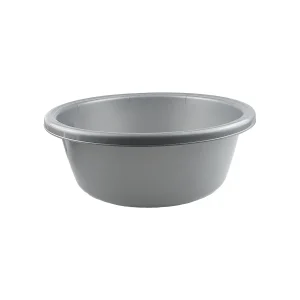 Bassine ronde plastique argenté Tontarelli