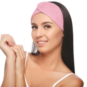 Bandeau de maquillage microfibre avec attache auto-agrippante Cosmetic Club