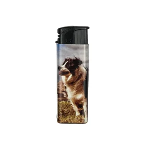 Briquet électronique à gaz rechargeable Chien Bel Flam