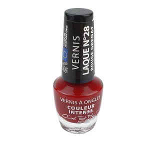 Vernis à ongles Miss Europ Laque n°28 rouge grenat 11 ml