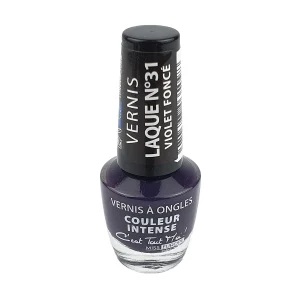 Vernis à ongles Miss Europ Laque n°31 violet foncé 11 ml