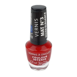 Vernis à ongles Miss Europ Mat n°03 rouge élégance 11 ml