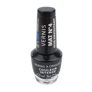 Vernis à ongles Miss Europ Mat n°04 noir envoûtant 11 ml