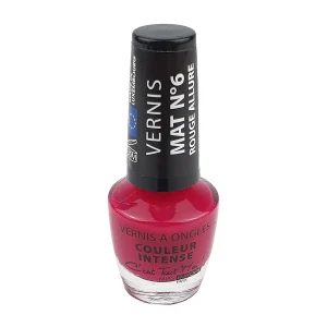 Vernis à ongles Miss Europ Mat n°06 rouge allure 11 ml